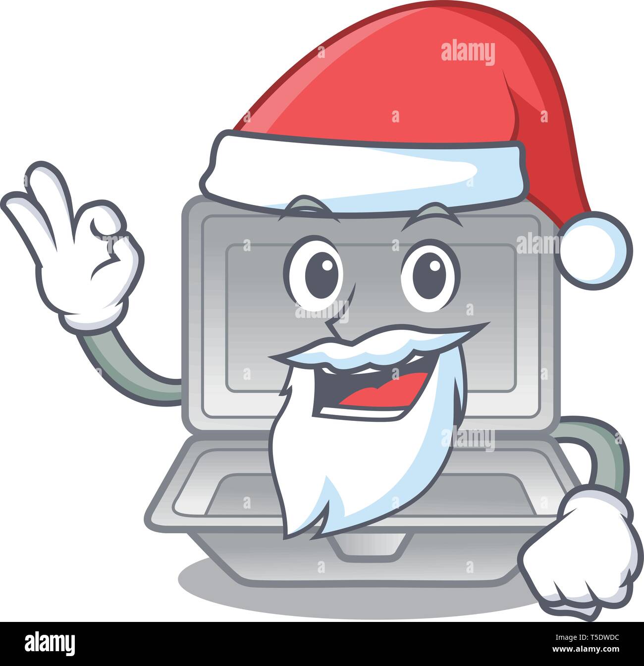 Santa cartoon ouvrir le tableau ci-dessus en polystyrène Illustration de Vecteur Santa cartoon ouvrir le tableau ci-dessus en polystyrène Illustration de Vecteur