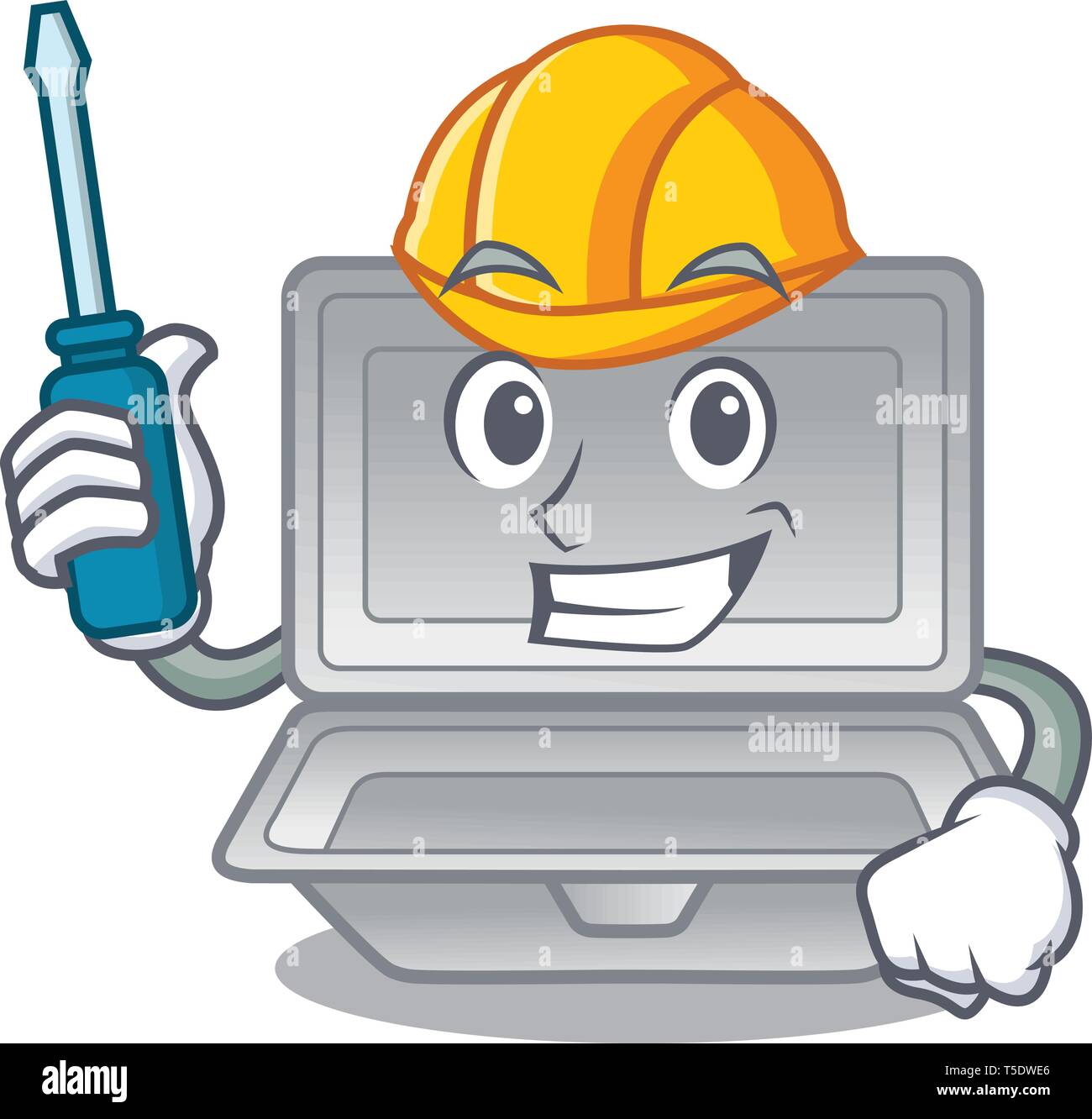 Caricature de l'automobile en styromousse ouvert au-dessus de la table Illustration de Vecteur Caricature de l'automobile en styromousse ouvert au-dessus de la table Illustration de Vecteur