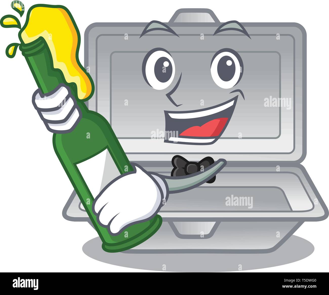 Dessin animé avec de la bière en styromousse ouvrir au-dessus de la table Illustration de Vecteur Dessin animé avec de la bière en styromousse ouvrir au-dessus de la table Illustration de Vecteur