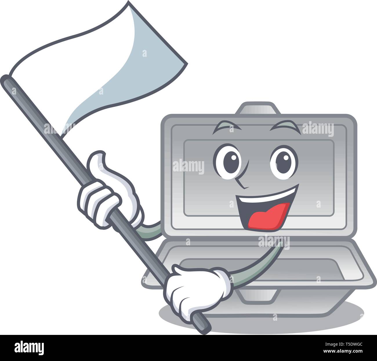 Dessin animé avec le drapeau au-dessus de la table en styromousse ouvert Illustration de Vecteur Dessin animé avec le drapeau au-dessus de la table en styromousse ouvert Illustration de Vecteur