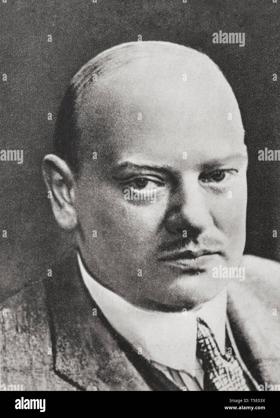 Ernst Gustav Stresemann (1878 - 1929) était un homme politique allemand qui a servi comme chancelier en 1923 (pour une brève période de 102 jours) et le ministre des Affaires étrangères Banque D'Images