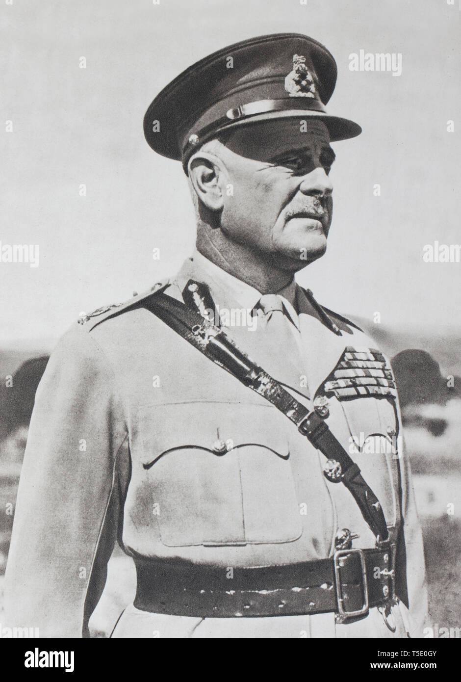 Général (plus tard maréchal) Archibald Percival Wavell, 1er comte Wavell Wavelll (1883 - 24 1950), le gagnant de la première campagne de Libye. Repoussant Banque D'Images