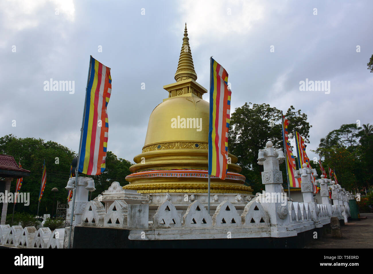 Stupa, Dambulla, Srí Lanka. Banque D'Images