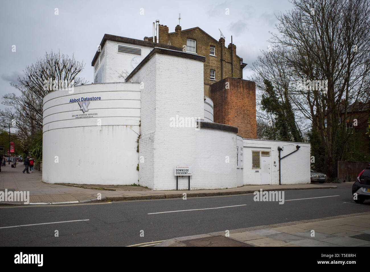 Belsize Park niveau profond abri construit en 1944 lors de la seconde guerre mondiale pour assurer la protection de jusqu'à 8 000 personnes en cas de raids aériens Banque D'Images