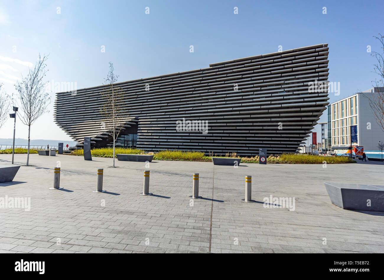 V&A Dundee Scotlands Design Museum on Riverside Esplanade Dundee Scotland UK vu de l'est Banque D'Images