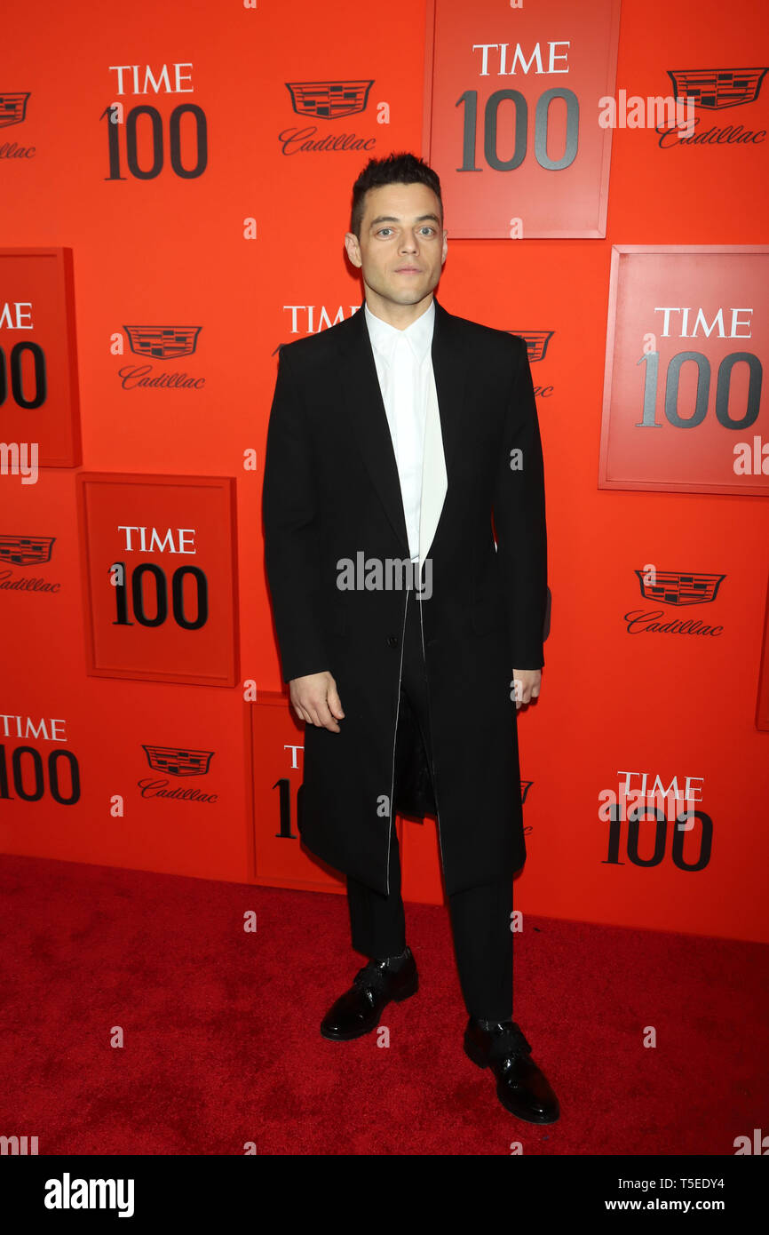 Rami Malek assiste à l'heure 100 2019 Gala au Jazz at Lincoln Center de New York. Banque D'Images