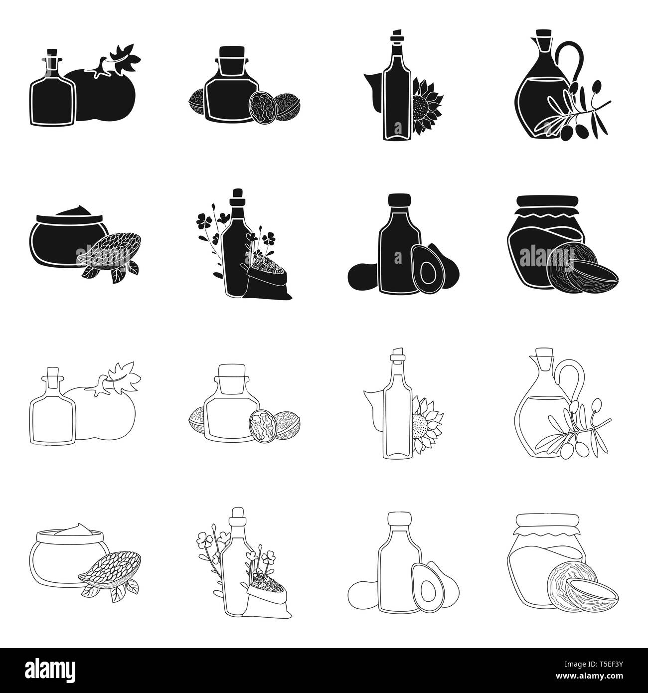 Pumpkin,noyer,tournesol,,olive,cacao,lin,avocat,noix de coco,graines,alimentaire,fruits,beurre,graines, lait, produits bio,orange,sun,confiserie,biologique,esthétique,drop,vitamine,alimentation,m,froid,alimentaire,nougat | liquide vert,sain,légumes,huile,agriculture,bouteille,verre,Culture,,nutrition,produits biologiques,set,icône,,illustration,collection,isolé,design,graphisme,élément vecteur vecteurs,signer , Illustration de Vecteur