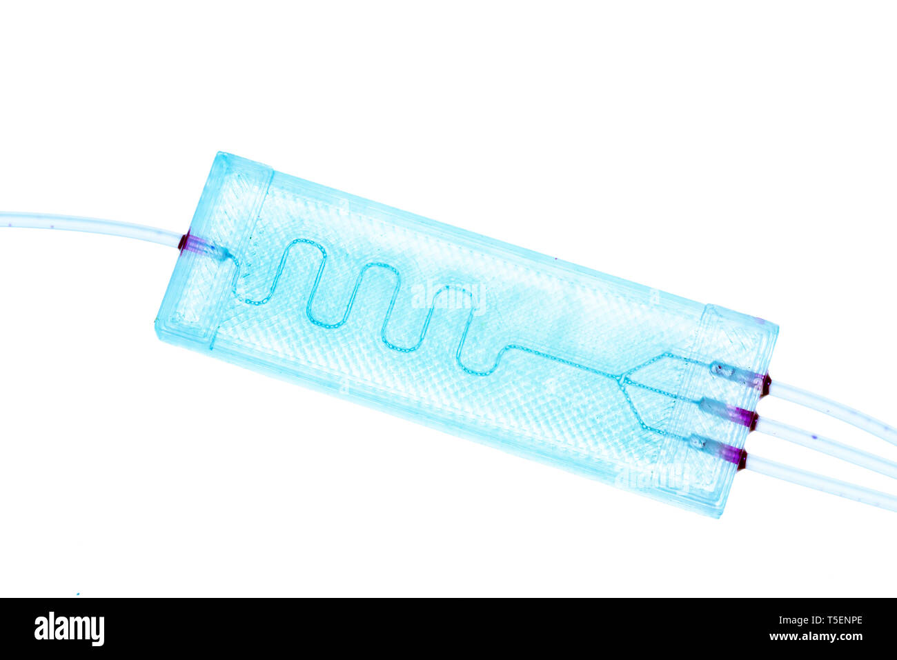 Organe-sur-puce (OOC) - dispositif microfluidique puce qui simule les organes biologiques c'est le type d'organes artificiels. Conception de prototypes de laboratoires sur puce Banque D'Images