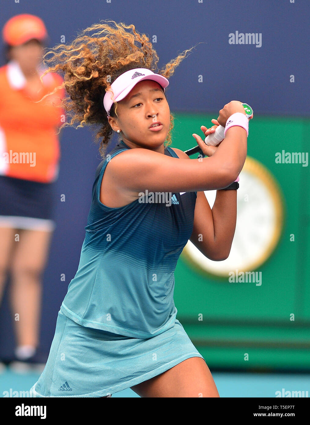 Miami 2019 Open day 6 présenté par Itau au Hard Rock Stadium avec : Naomi Osaka Où : Miami Gardens, Florida, United States Quand : 23 Mar 2019 Crédit : Johnny Louis/WENN.com Banque D'Images
