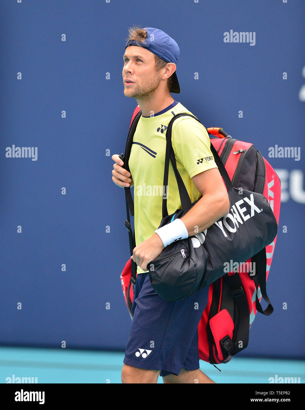 Miami 2019 Open day 6 présenté par Itau au Hard Rock Stadium comprend : Radu Albot Où : Miami Gardens, Florida, United States Quand : 23 Mar 2019 Crédit : Johnny Louis/WENN.com Banque D'Images