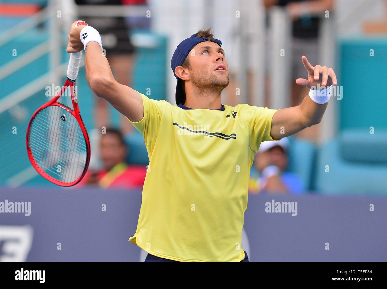 Miami 2019 Open day 6 présenté par Itau au Hard Rock Stadium comprend : Radu Albot Où : Miami Gardens, Florida, United States Quand : 23 Mar 2019 Crédit : Johnny Louis/WENN.com Banque D'Images