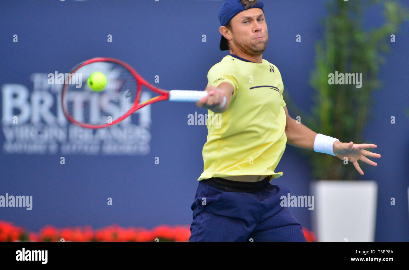Miami 2019 Open day 6 présenté par Itau au Hard Rock Stadium comprend : Radu Albot Où : Miami Gardens, Florida, United States Quand : 23 Mar 2019 Crédit : Johnny Louis/WENN.com Banque D'Images