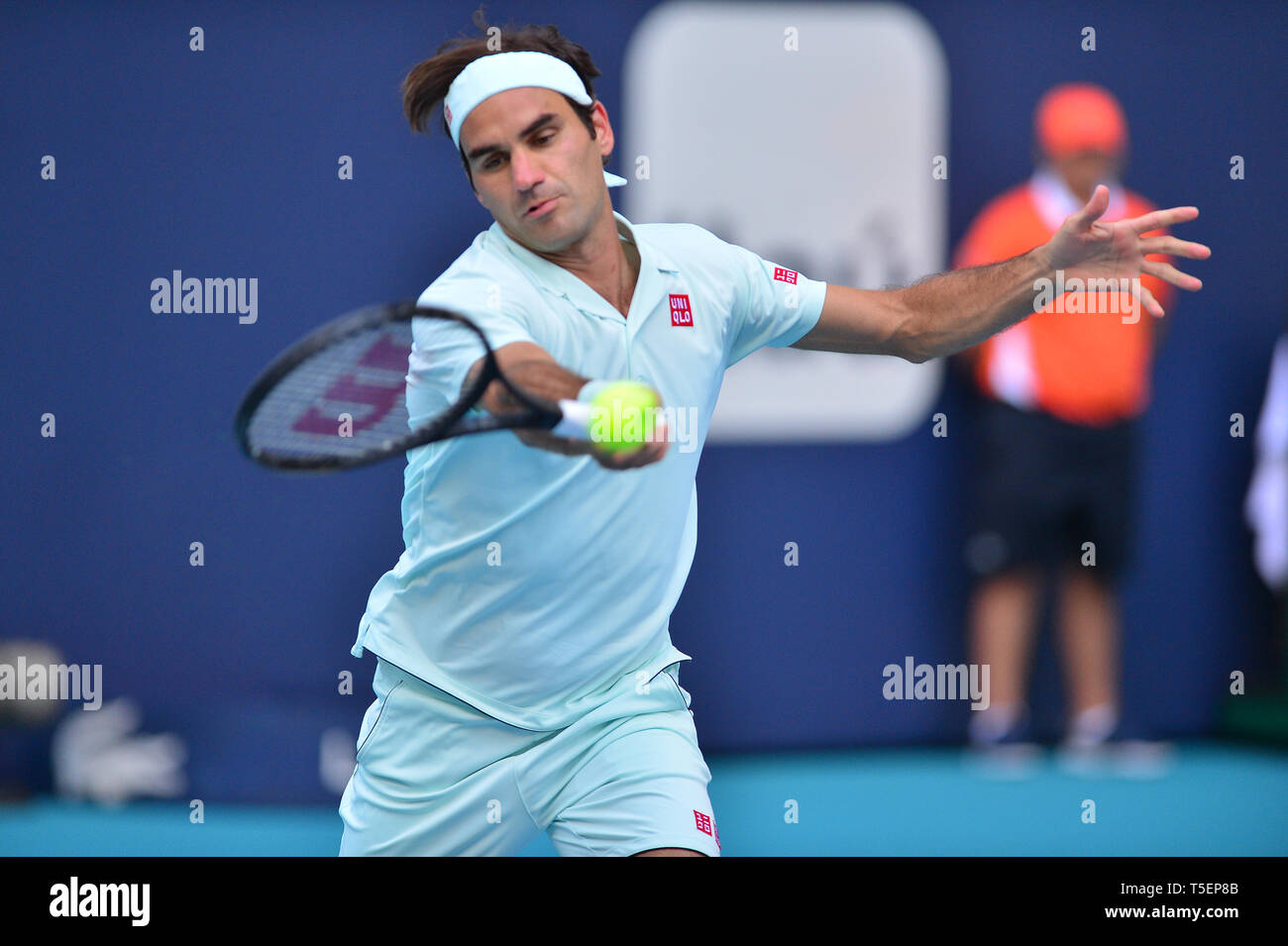 Miami 2019 Open day 6 présenté par Itau au Hard Rock Stadium avec : Roger Federer Où : Miami Gardens, Florida, United States Quand : 23 Mar 2019 Crédit : Johnny Louis/WENN.com Banque D'Images