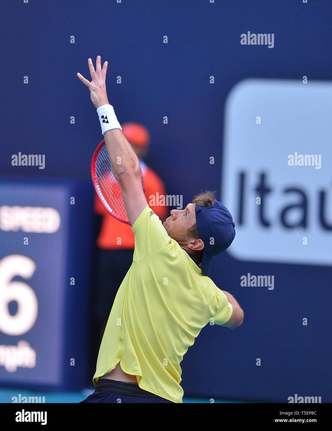 Miami 2019 Open day 6 présenté par Itau au Hard Rock Stadium comprend : Radu Albot Où : Miami Gardens, Florida, United States Quand : 23 Mar 2019 Crédit : Johnny Louis/WENN.com Banque D'Images