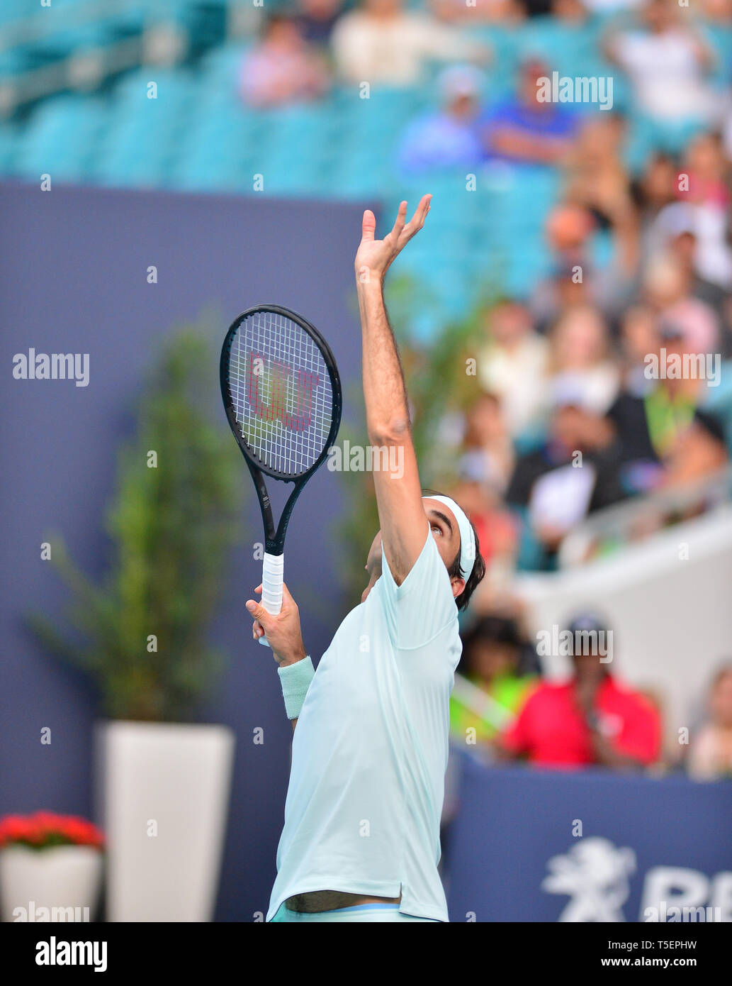 Miami 2019 Open day 6 présenté par Itau au Hard Rock Stadium avec : Roger Federer Où : Miami Gardens, Florida, United States Quand : 23 Mar 2019 Crédit : Johnny Louis/WENN.com Banque D'Images