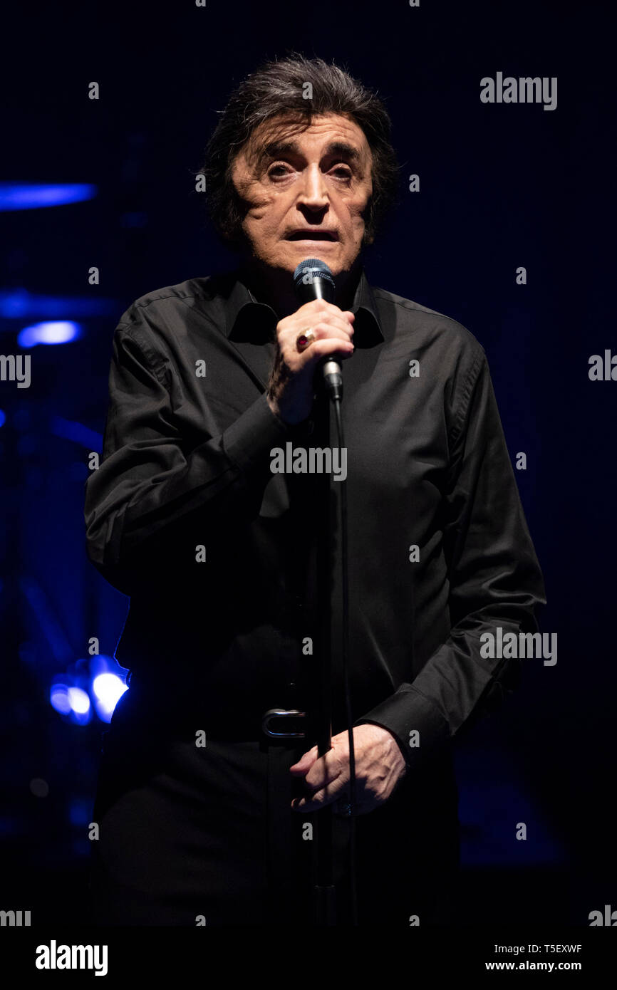 Rock français chanteur Dick Rivers en concert à Nice le 2018/10/06 Banque D'Images