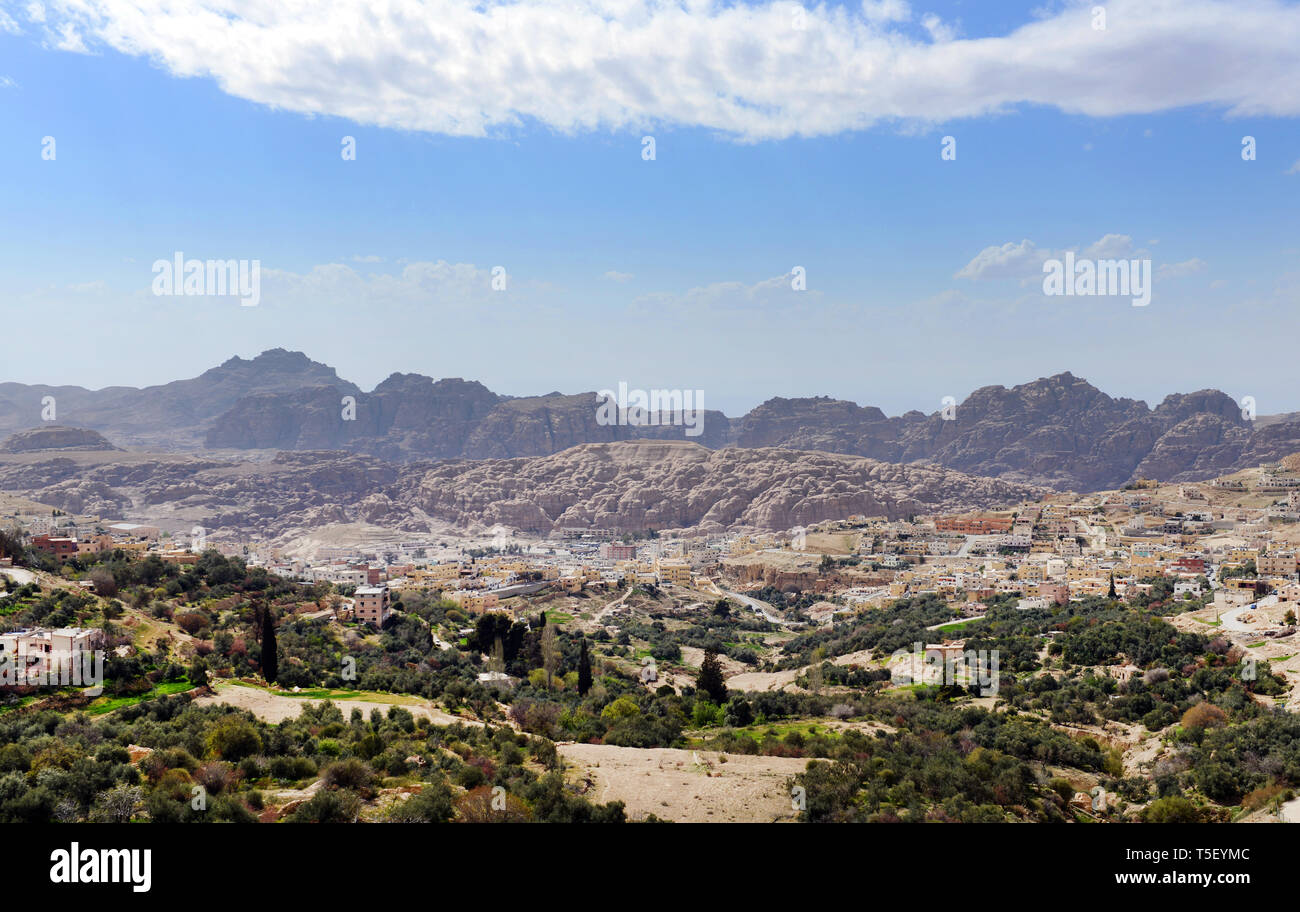 Paysages de désert en Jordanie. Banque D'Images