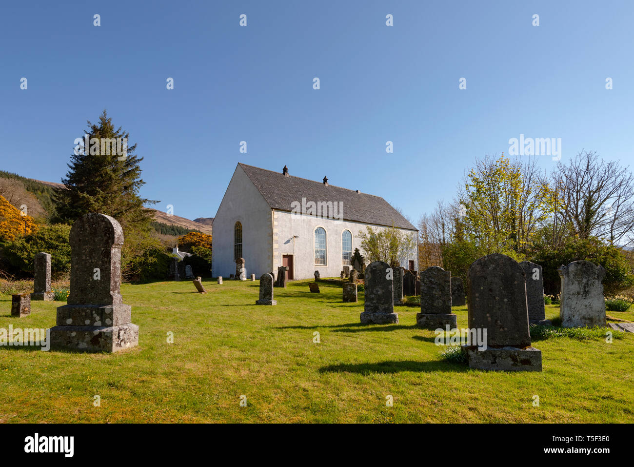 L'Église dans le village de Kirkton, près de Balmacara, Wester Ross, Scotland. Banque D'Images