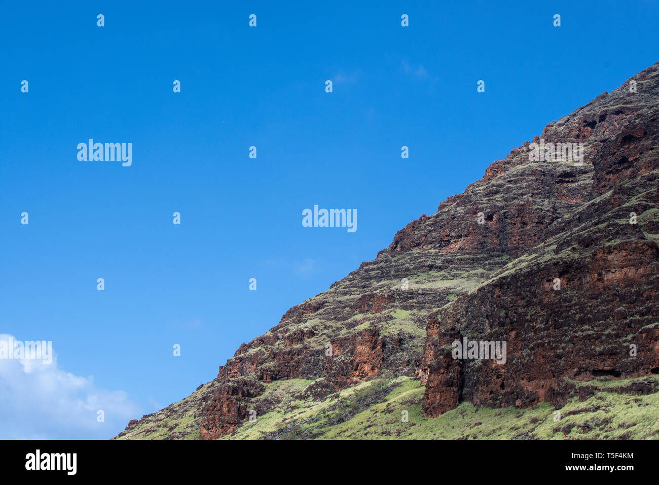 Le mont Ka'Ala Wai'anae dans la gamme de montagne Banque D'Images