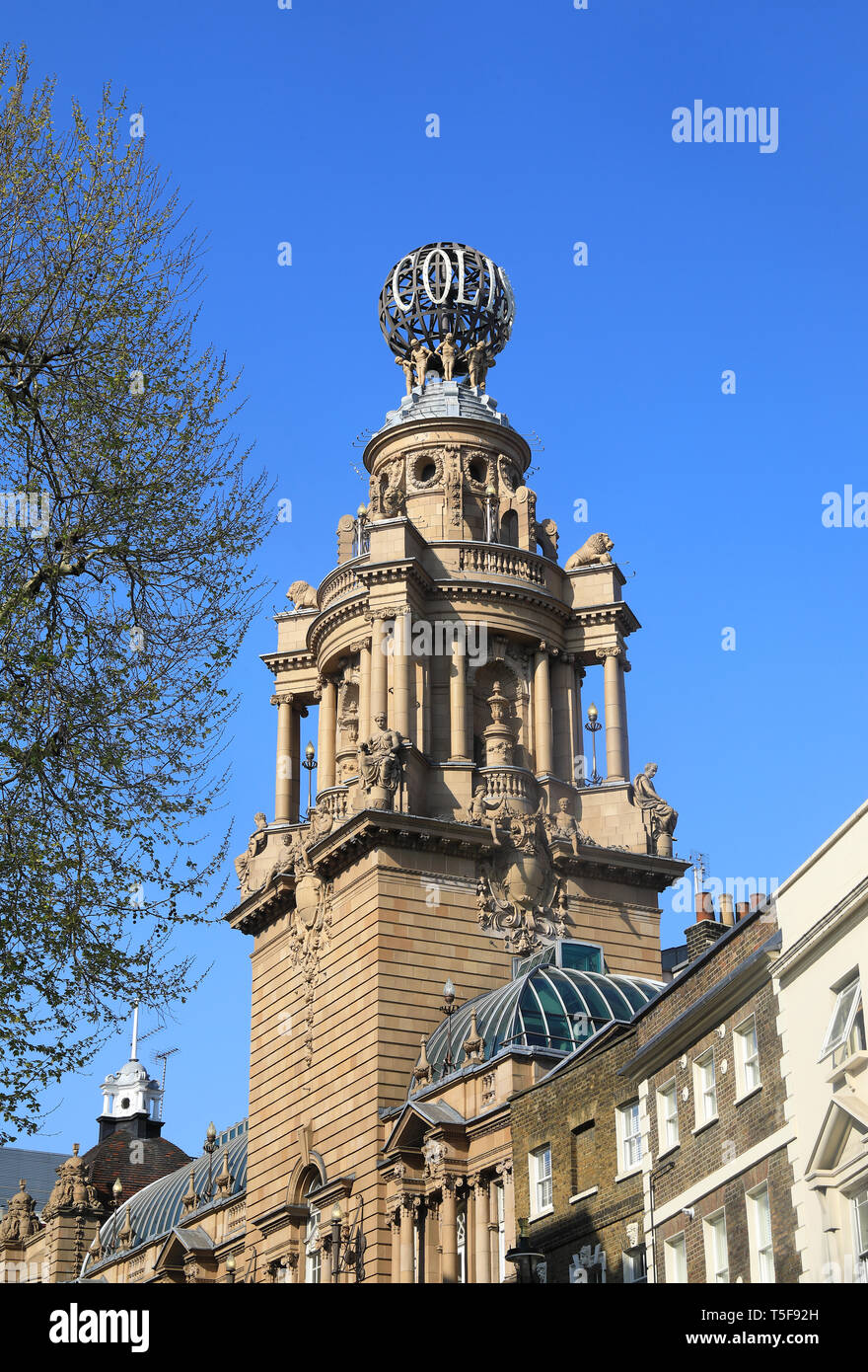 Extérieur de la London Coliseum, le plus grand théâtre de Londres, le St Martin's Lane à Westminster, Royaume-Uni Banque D'Images