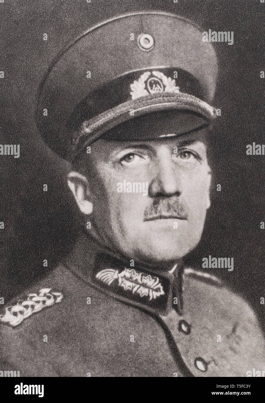 Portrait de Ferdinand Kurt Friedrich Hermann von Schleicher (1882 - 1934) était un général allemand et le dernier Chancelier de l'Allemagne de Weimar au cours de la Re Banque D'Images