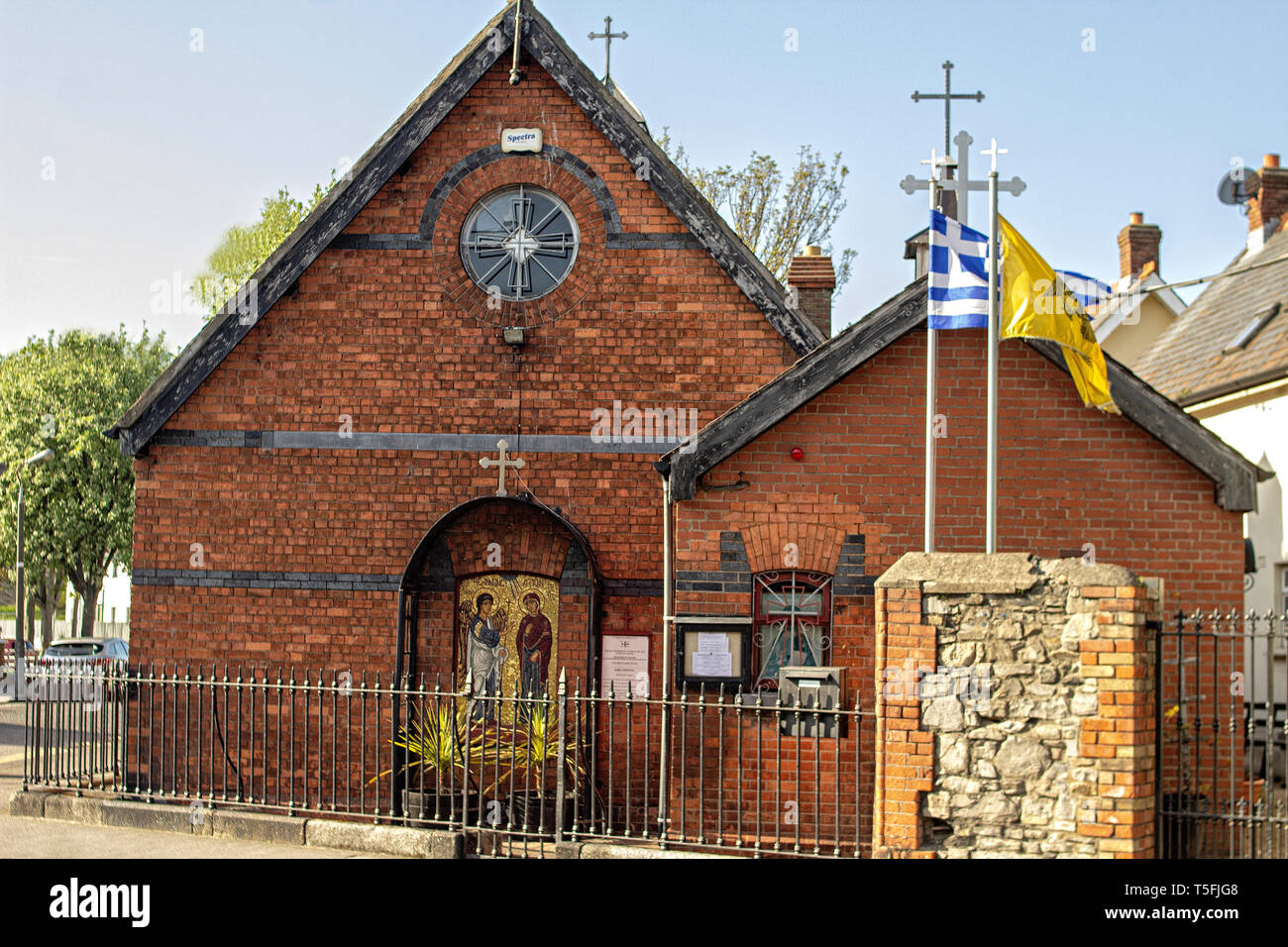 L'Église grecque orthodoxe de l'annonciation.dans Arbour Hill, Dublin. Banque D'Images