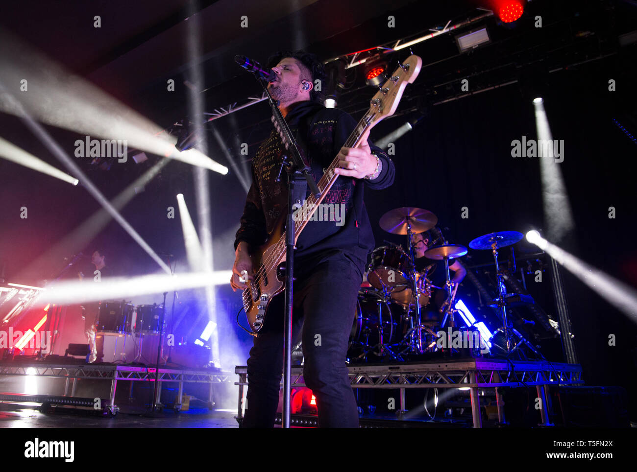 Papa Roach vivre à la Manchester Academy Avril 2019 Banque D'Images