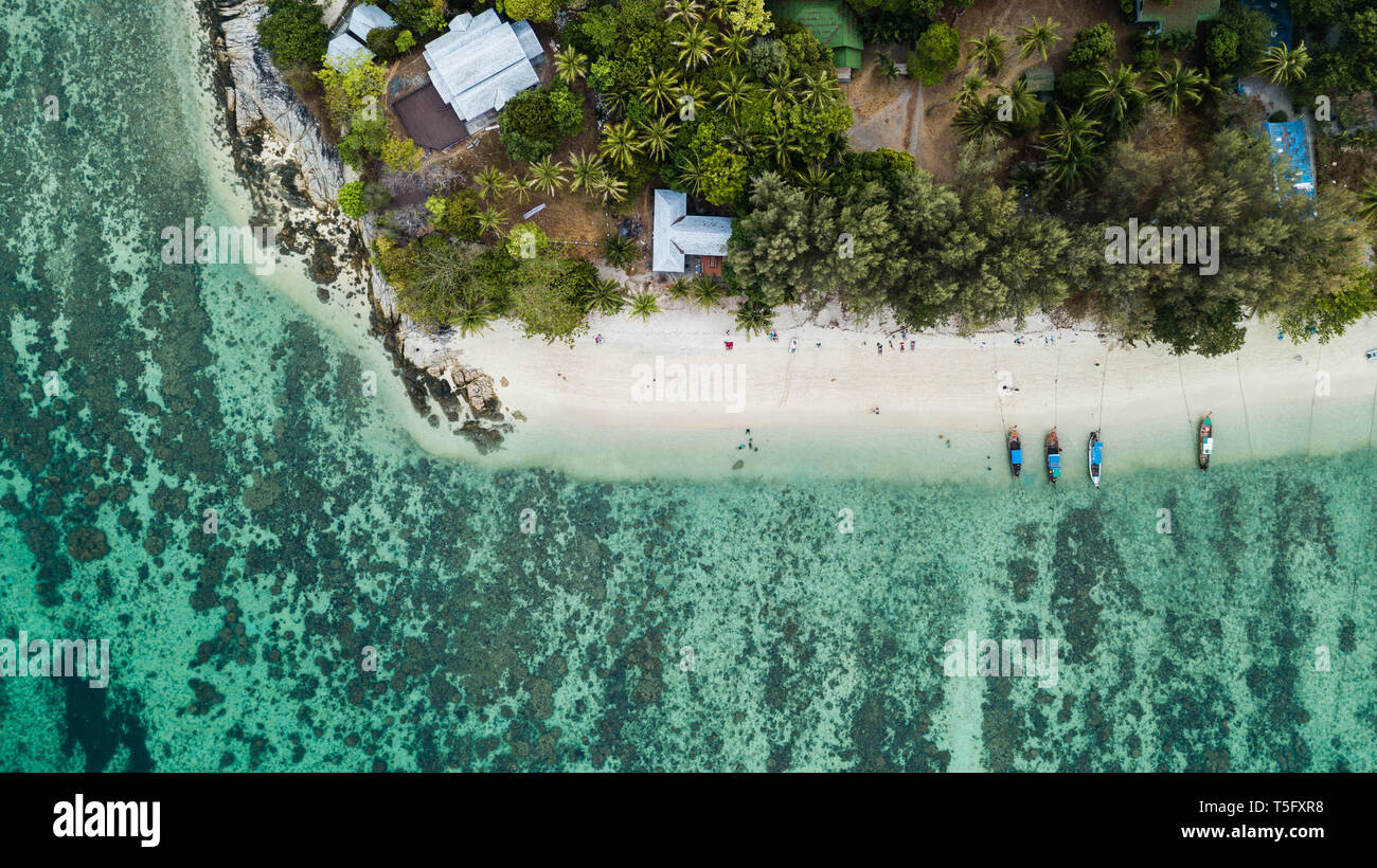 Vue aérienne de Koh Lipe en Thaïlande Banque D'Images