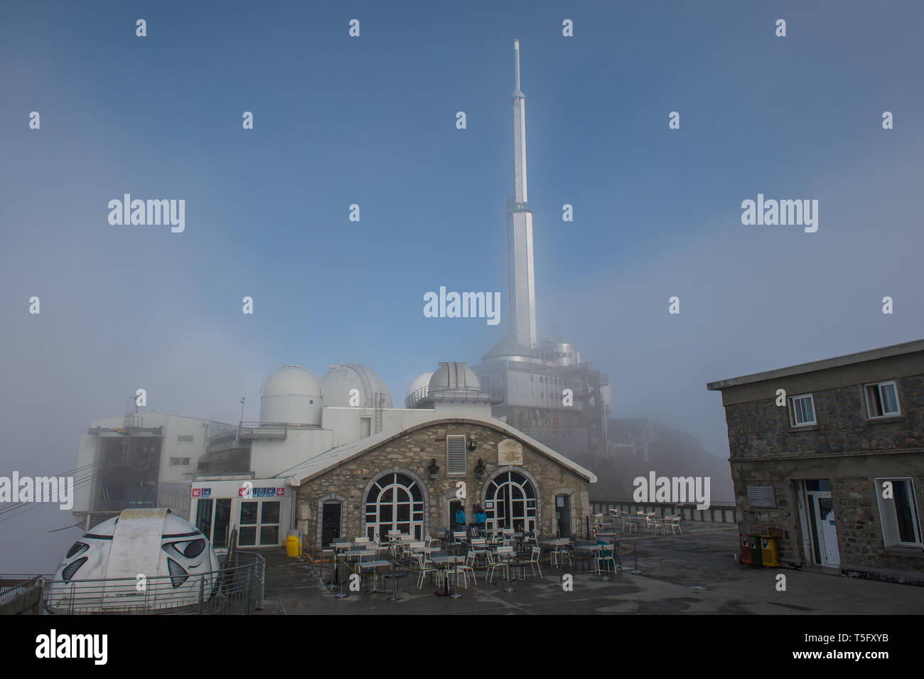 LA MONGIE, FRANCE - Le 19 mars : le Pic du Midi, l'Occitanie, La Mongie, France le 19 mars 2018 à La Mongie, France. Banque D'Images