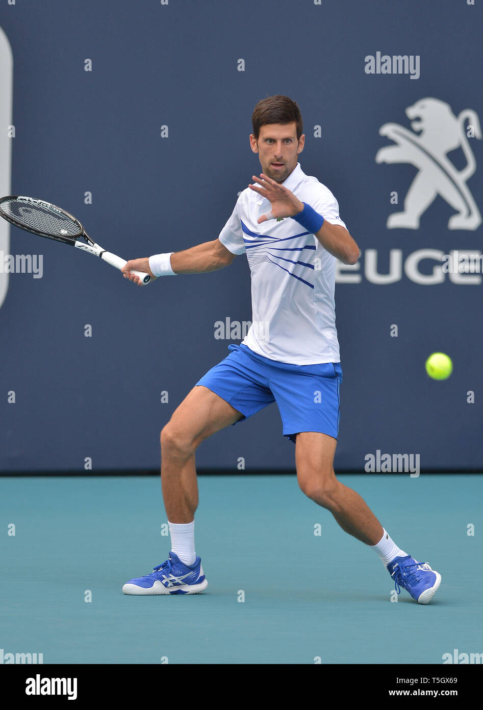 Miami 2019 Open day 6 présenté par Itau au Hard Rock Stadium comprend : Novak Djokovic Où : Miami Gardens, Florida, United States Quand : 24 Mar 2019 Crédit : Johnny Louis/WENN.com Banque D'Images