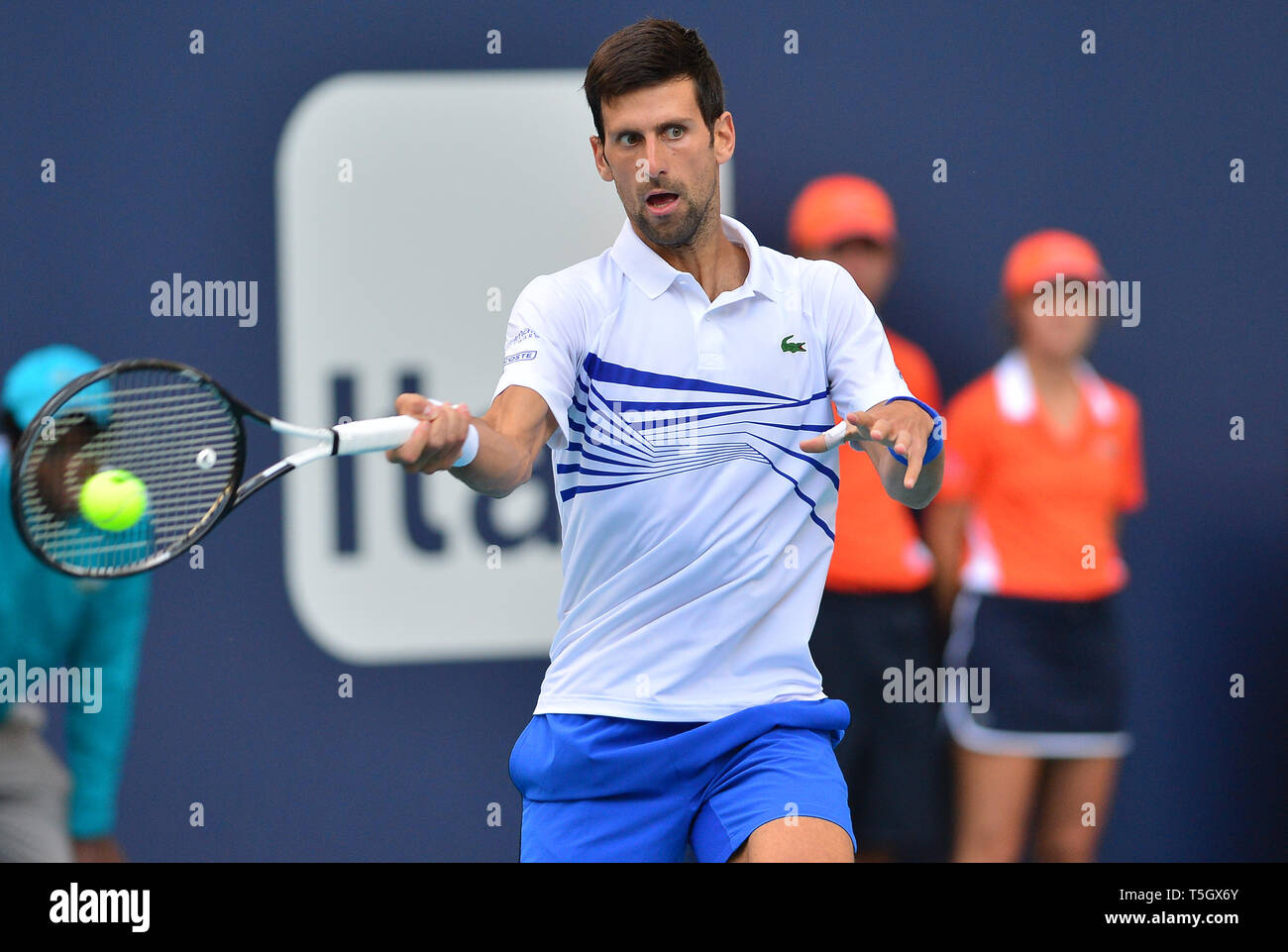 Miami 2019 Open day 6 présenté par Itau au Hard Rock Stadium comprend : Novak Djokovic Où : Miami Gardens, Florida, United States Quand : 24 Mar 2019 Crédit : Johnny Louis/WENN.com Banque D'Images