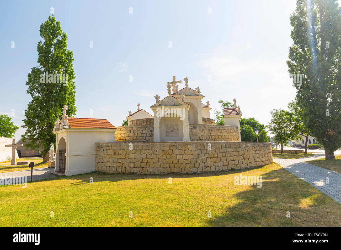 L'Autriche, Burgenland, Frauenkirchen, basilique Maria Geburt Banque D'Images