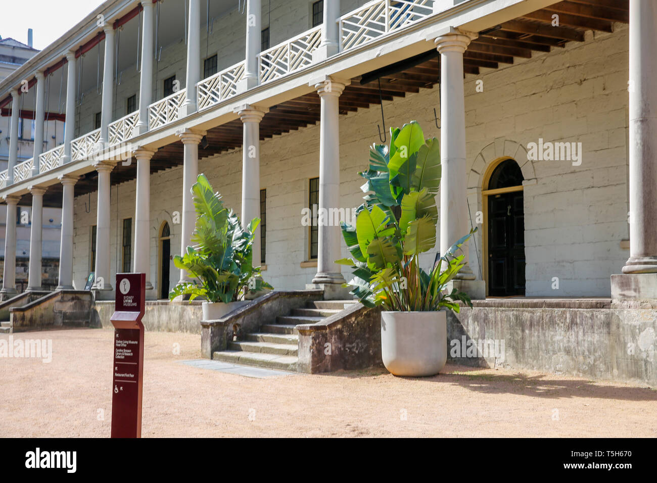 La monnaie du 19ème siècle sur Macquarie Street, l'ancien hôpital de rhum et une usine de matriçage,Sydney ,l'Australie Banque D'Images