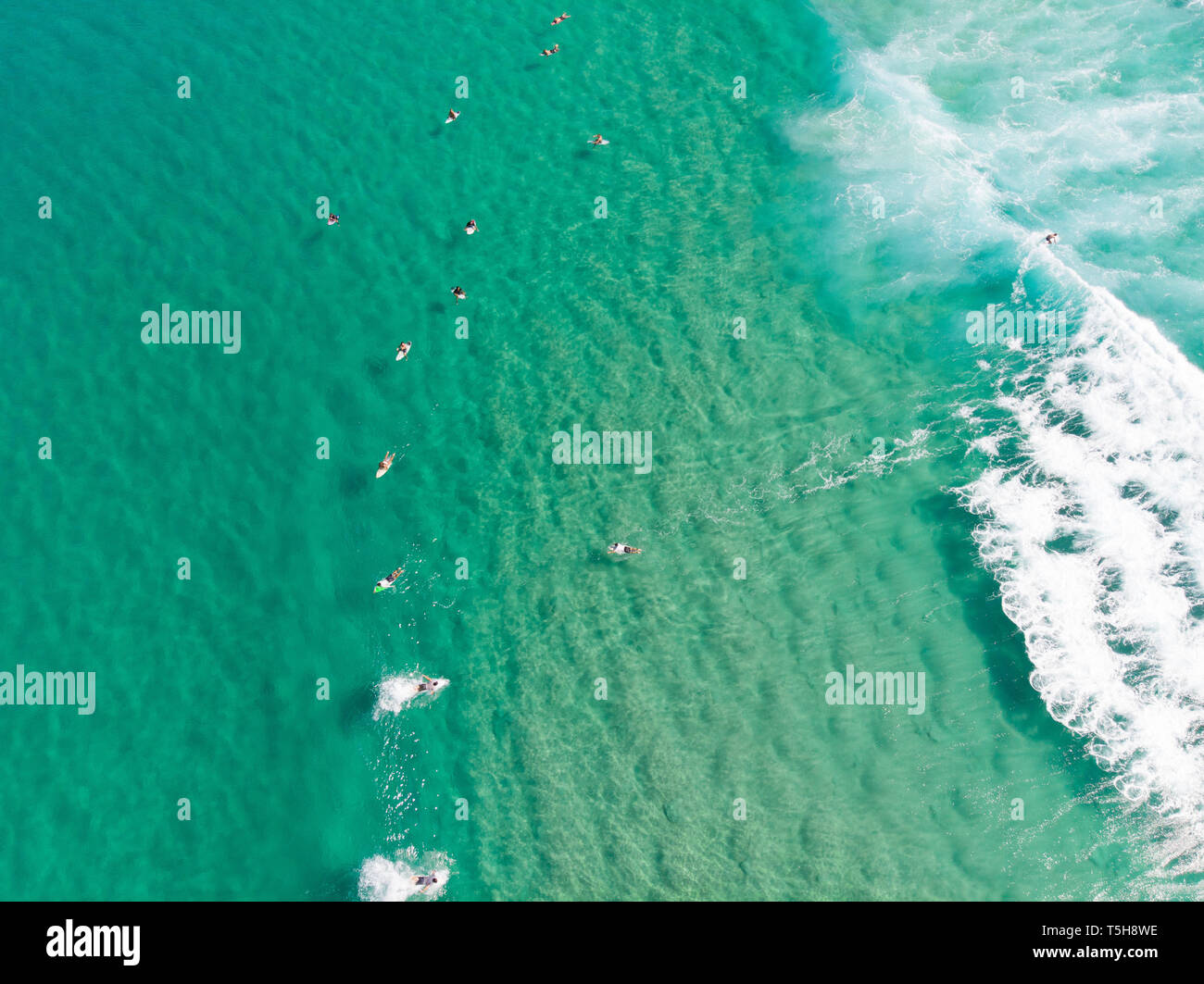 L'eau Bleu Surf en Australie Banque D'Images