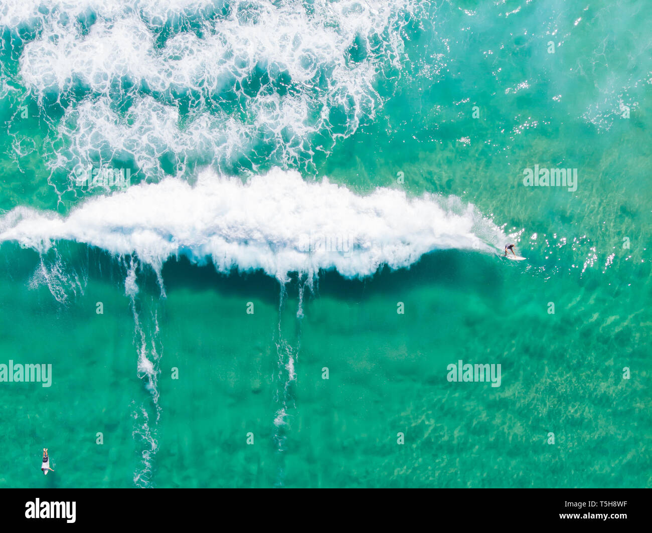 L'eau Bleu Surf en Australie Banque D'Images