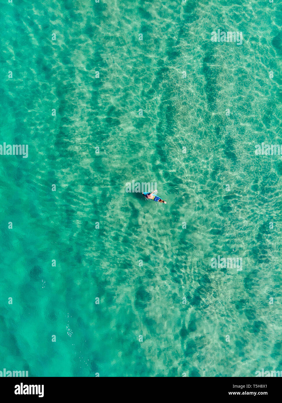 L'eau Bleu Surf en Australie Banque D'Images