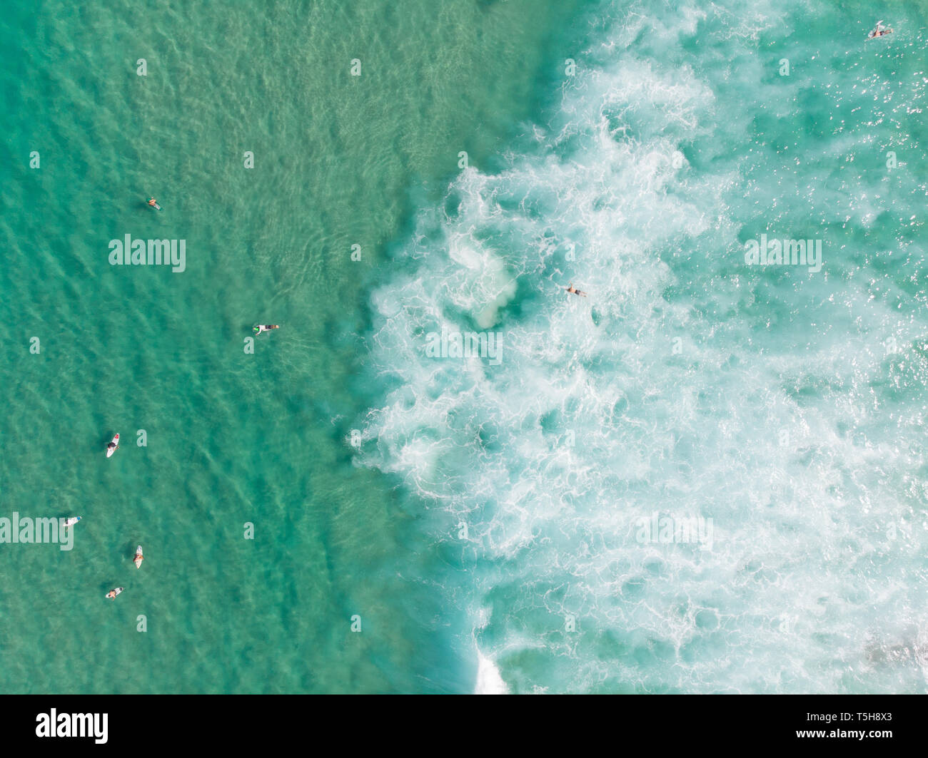 L'eau Bleu Surf en Australie Banque D'Images