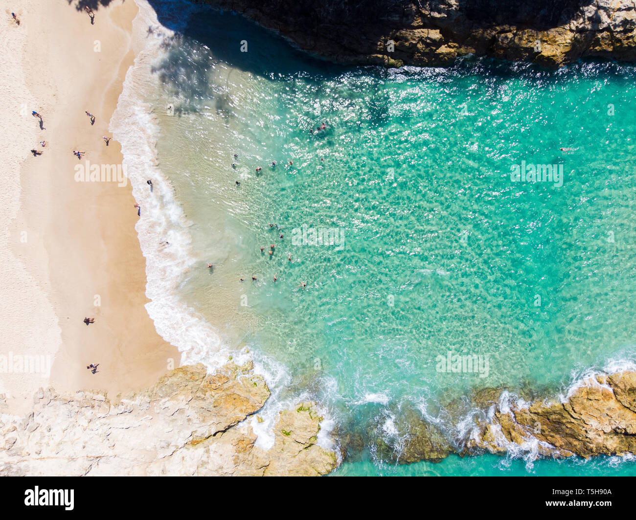 L'eau Bleu Surf en Australie Banque D'Images