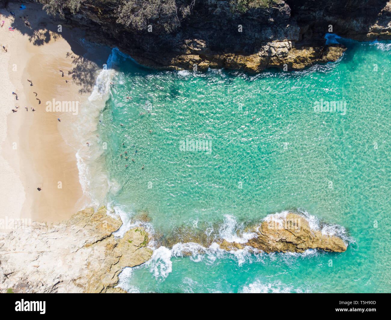 L'eau Bleu Surf en Australie Banque D'Images