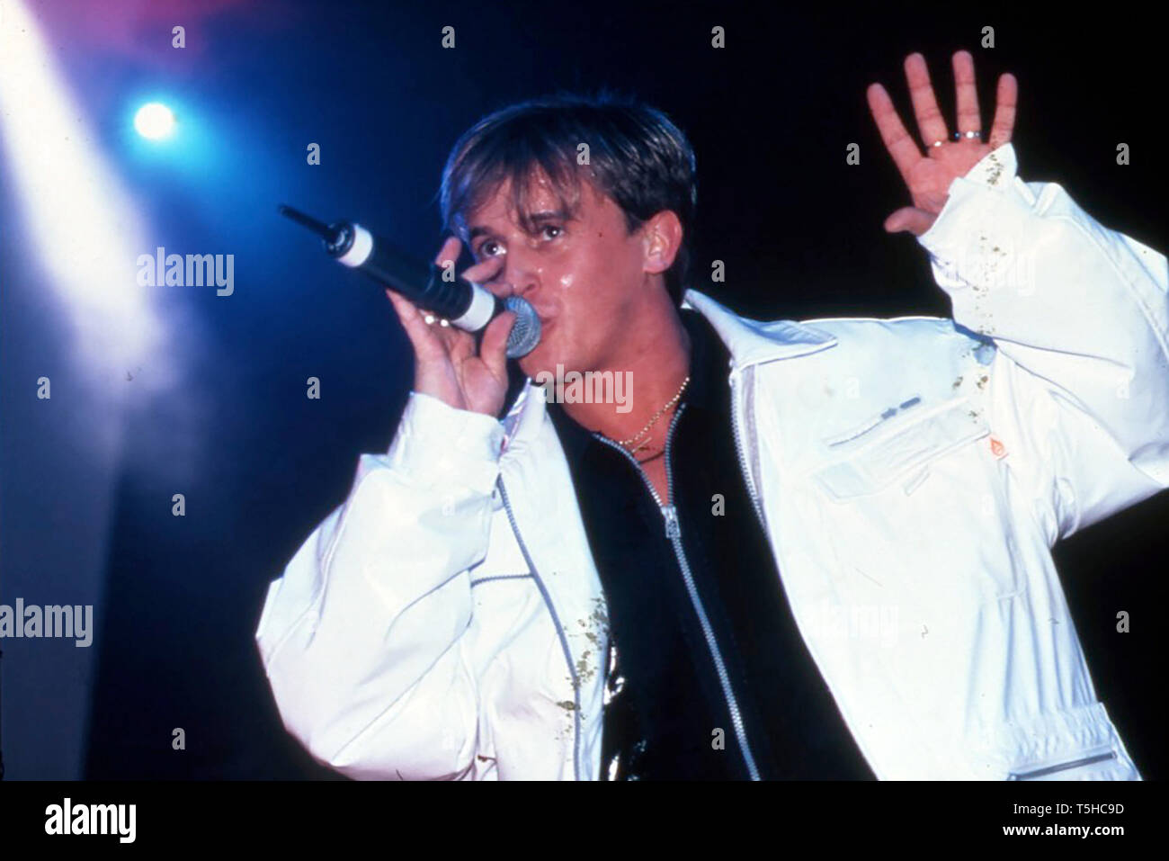 911 Groupe de pop anglaise en avril 1997 avec Lee Brennan Banque D'Images