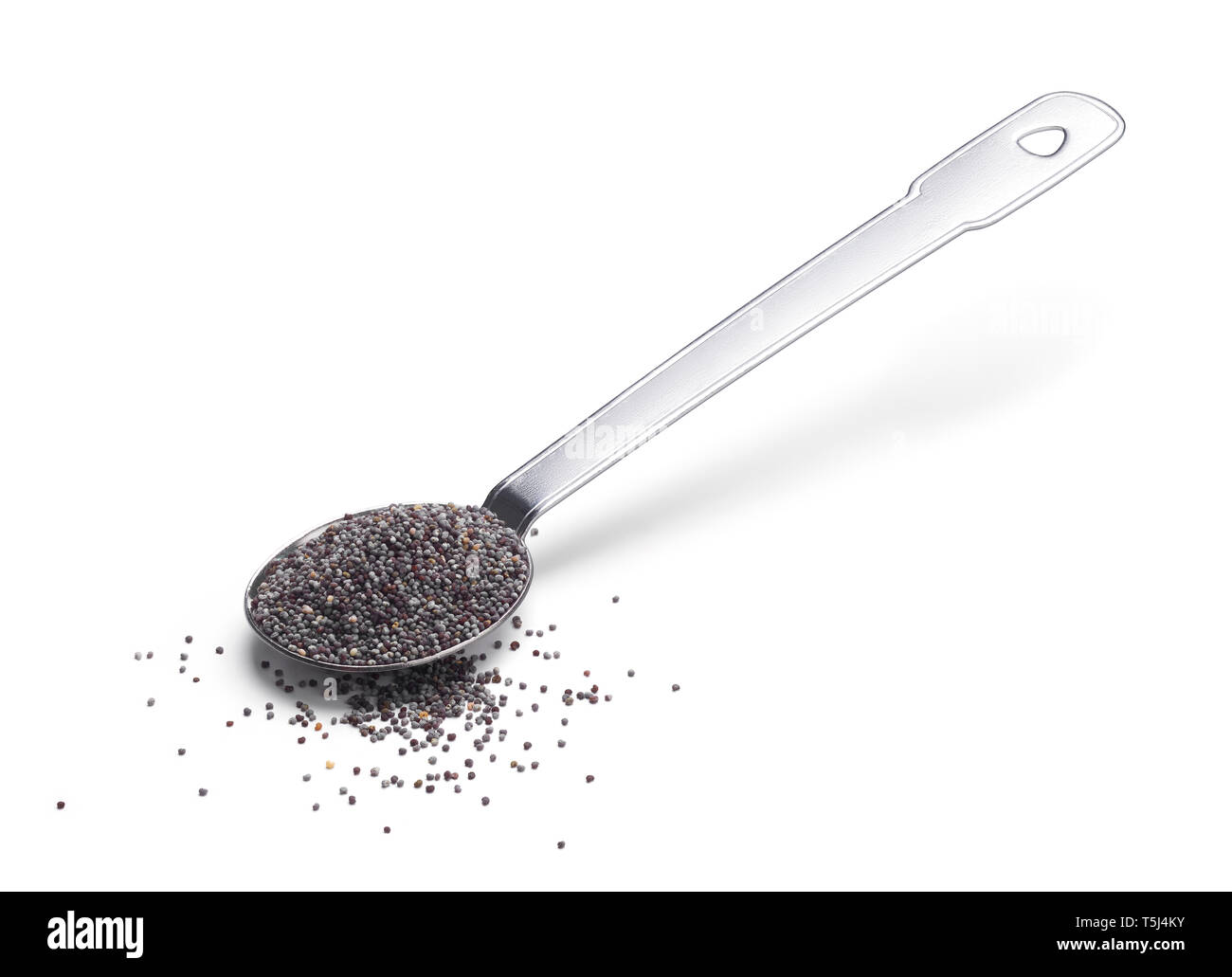 Les graines de Chia sur fond blanc Banque D'Images