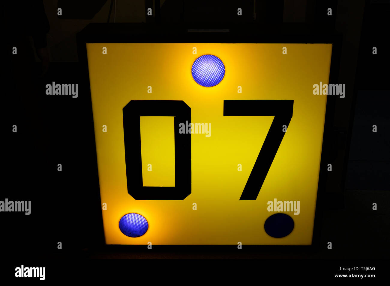 La piste numéro 7 Le Musée de la guerre froide, Bentwaters Suffolk, UK. Banque D'Images