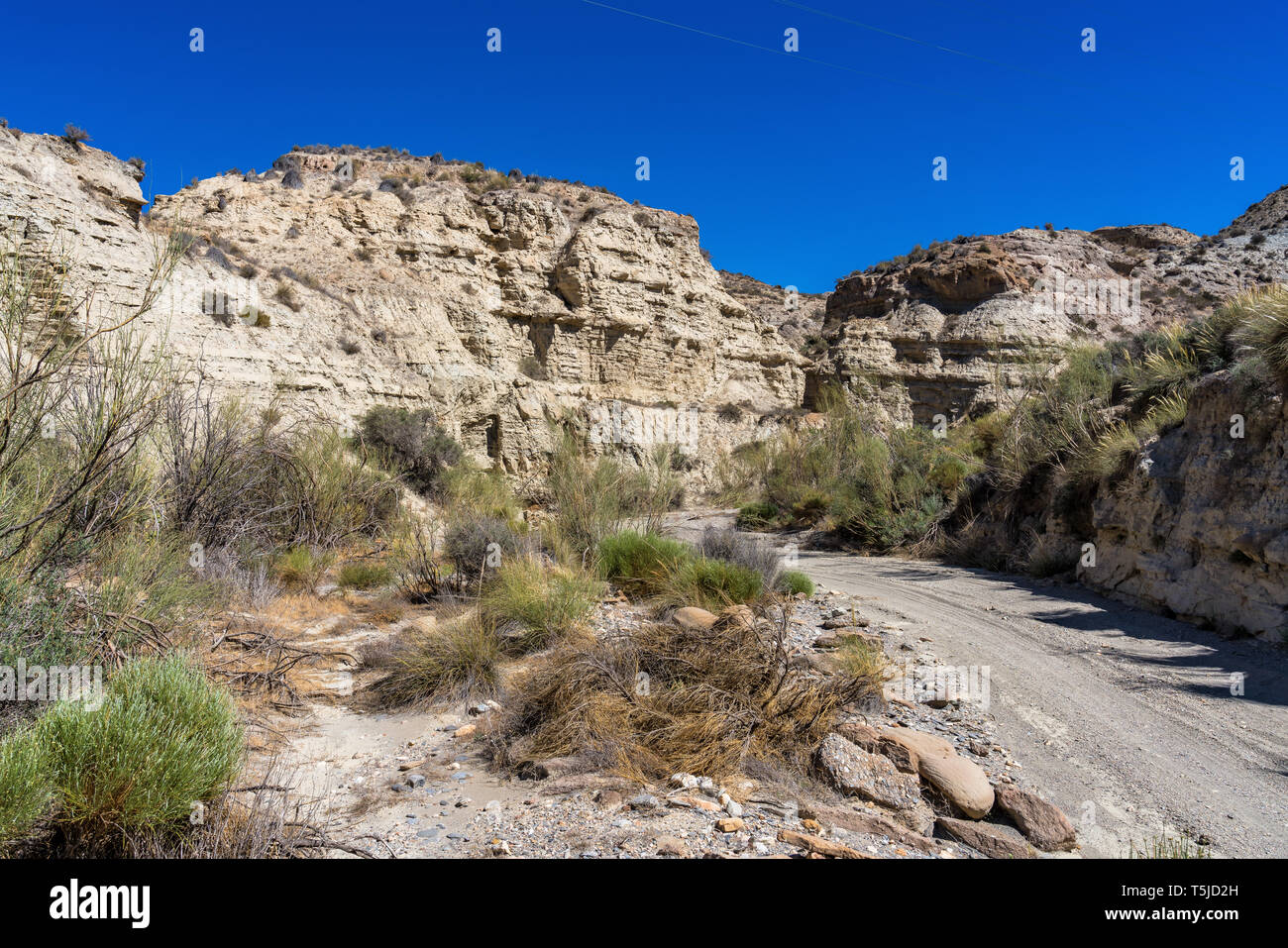 Désert de Tabernas, en espagnol Desierto de Tabernas, Andalousie, Espagne Banque D'Images