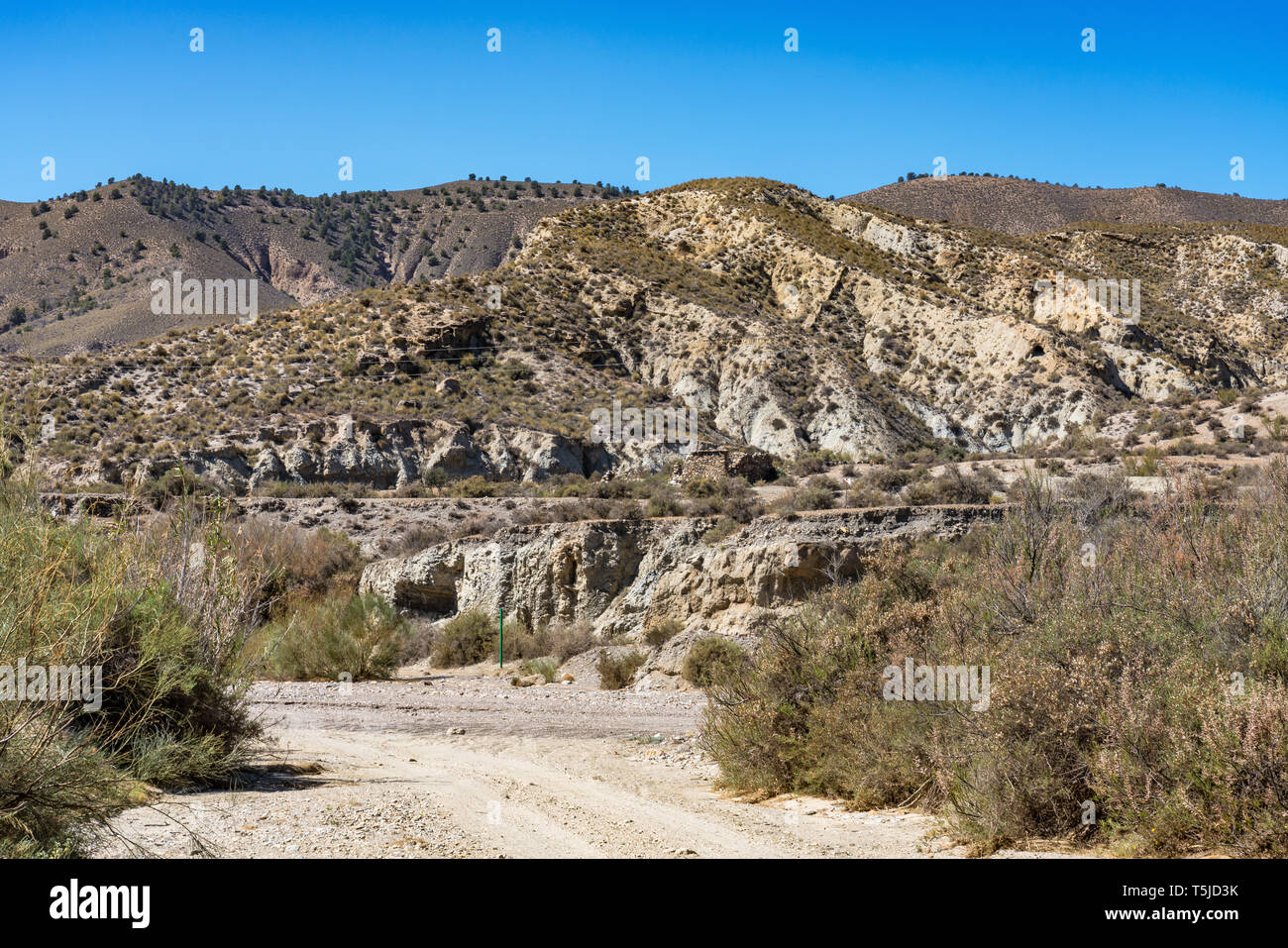 Désert de Tabernas, en espagnol Desierto de Tabernas, Andalousie, Espagne Banque D'Images