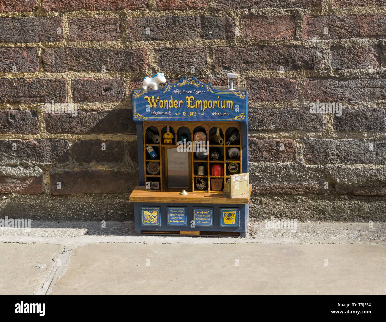 Wonder Emporium boutique miniature model Sussex Street Cambridge Banque D'Images