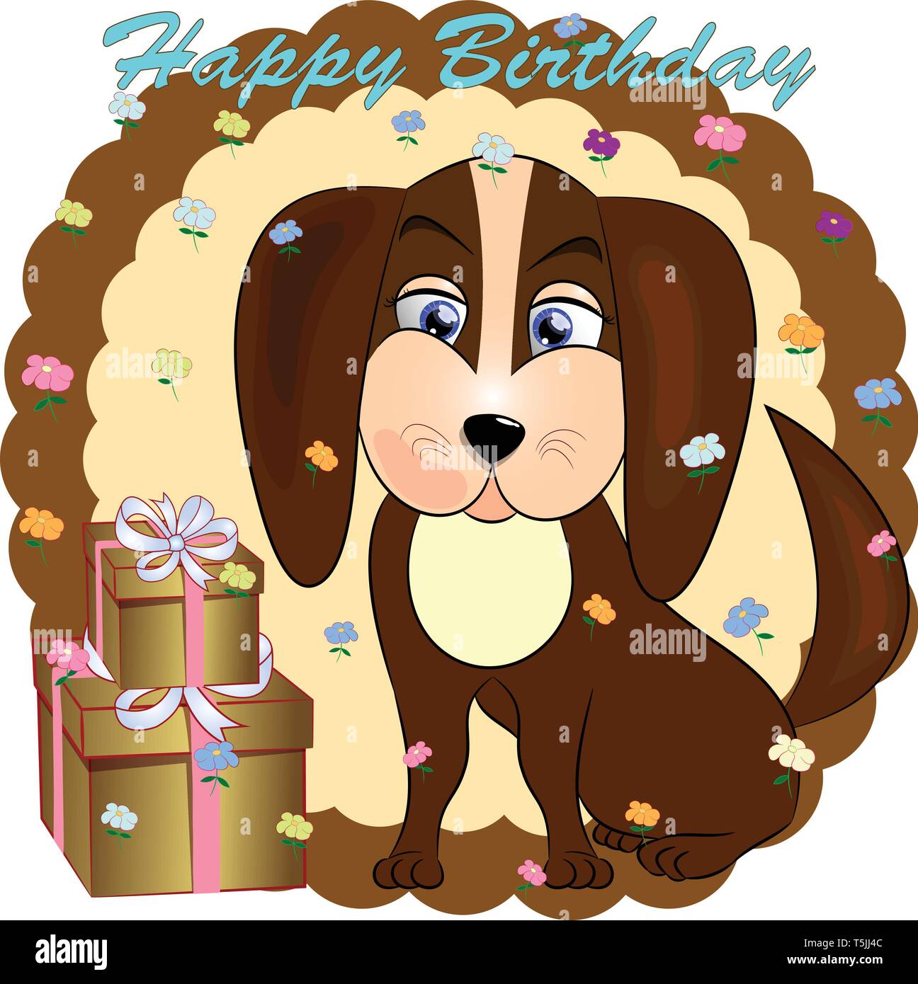 Carte De Souhaits D Anniversaire Avec Chien Chien Cartoon Illustration Vectorielle Image Vectorielle Stock Alamy Carte De Souhaits D Anniversaire Avec Chien Chien Cartoon Illustration Vectorielle Image Vectorielle Stock Alamy
