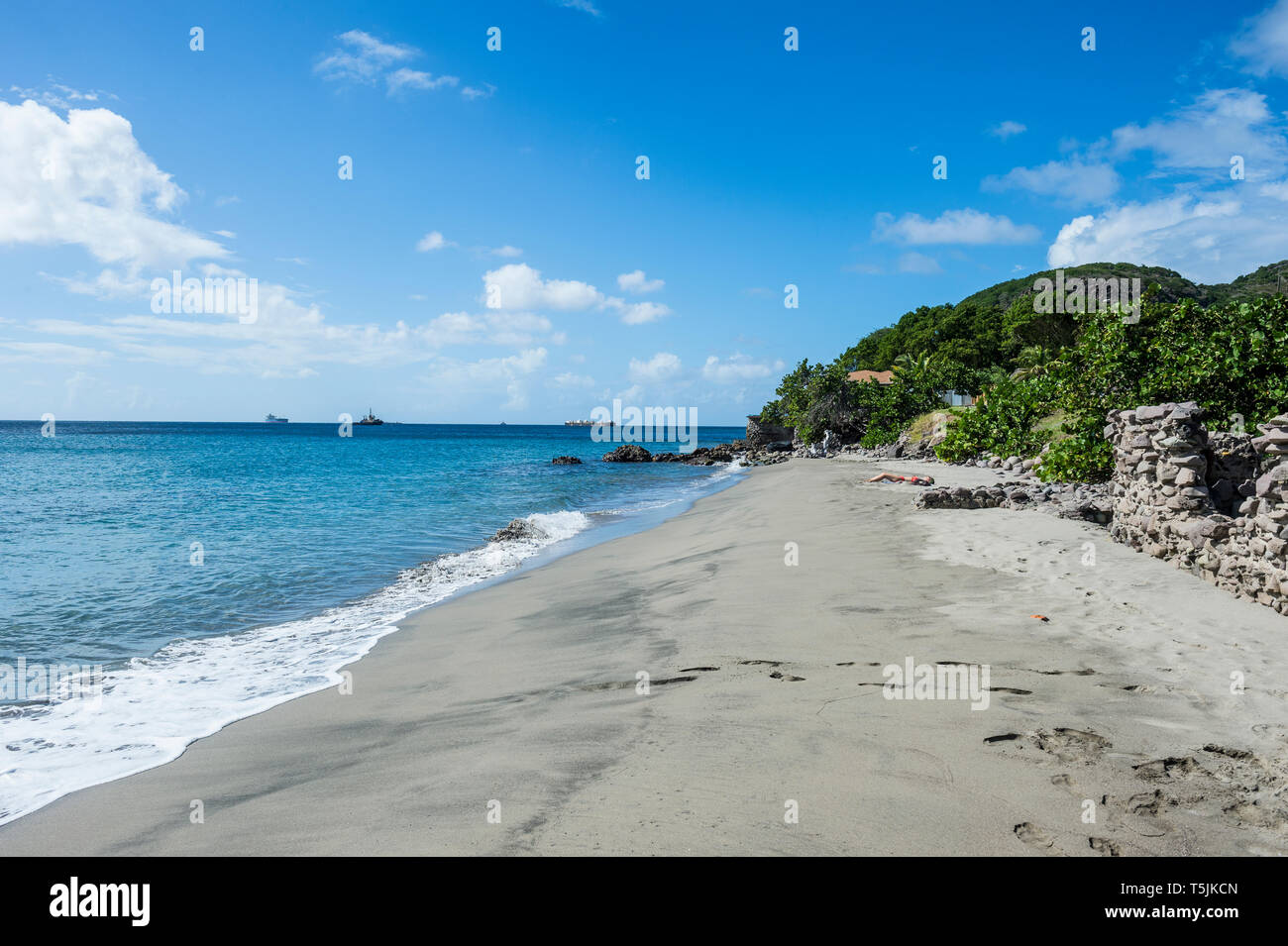 Caraïbes, Antilles néerlandaises, Saint-Eustache, Oranjestad, plage Banque D'Images