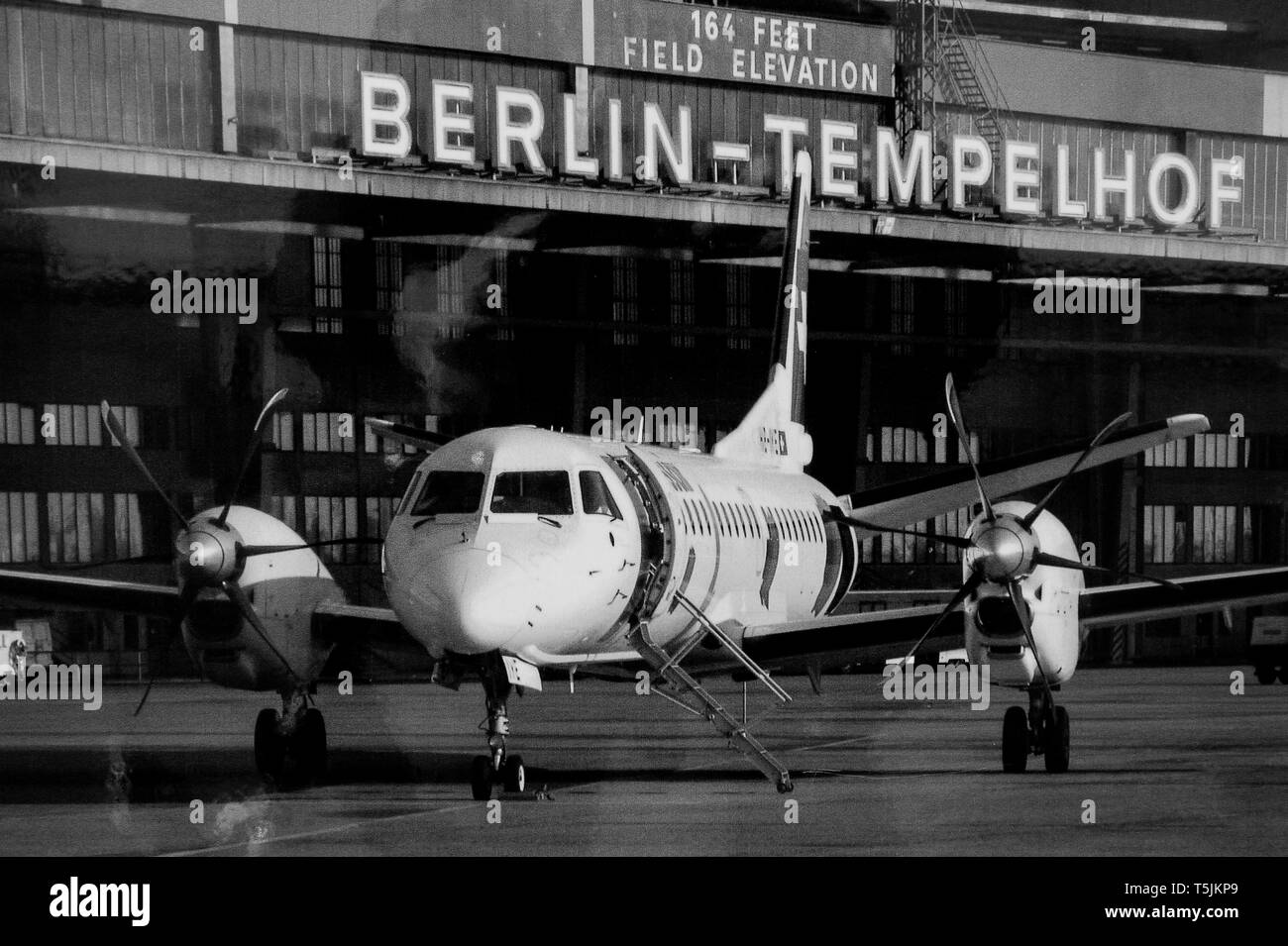 L'aéroport de Berlin-Tempelhof, Kreuzberg, Berlin, Allemagne Banque D'Images