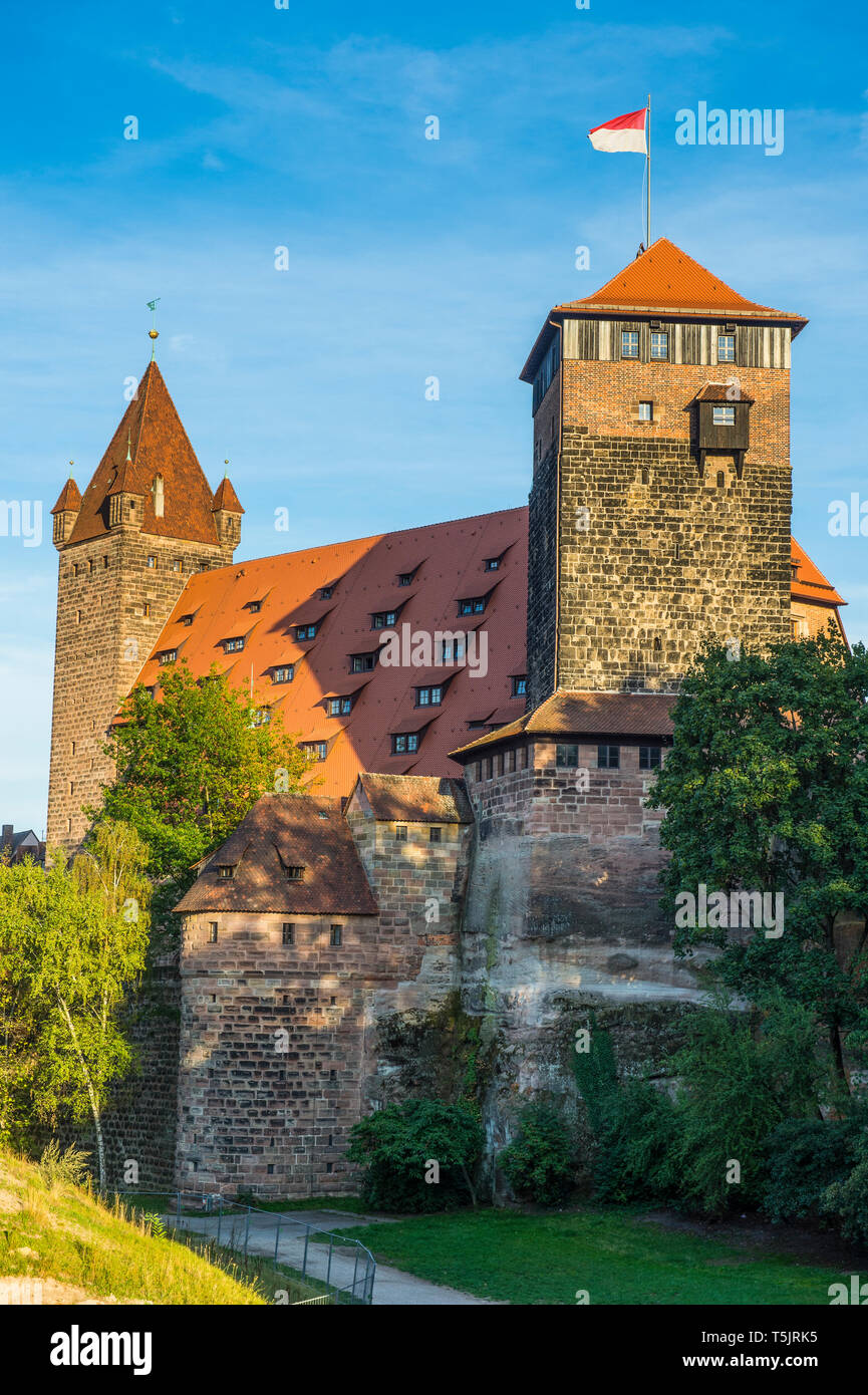 Allemagne, Nuremberg, Château de Nuremberg Banque D'Images