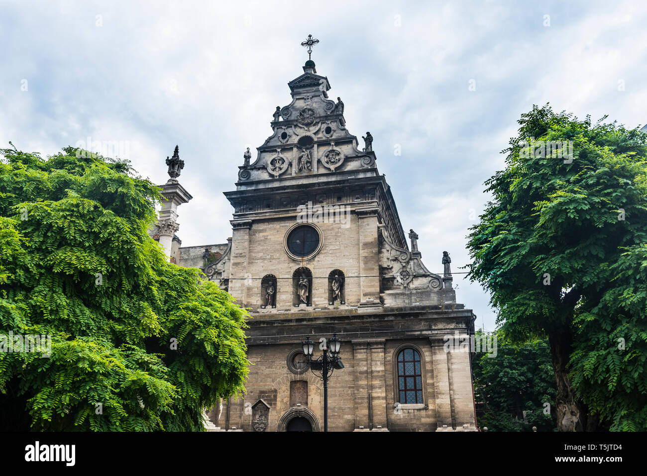 L'Ukraine, Lviv, L'Église et le couvent des Bernardins Banque D'Images